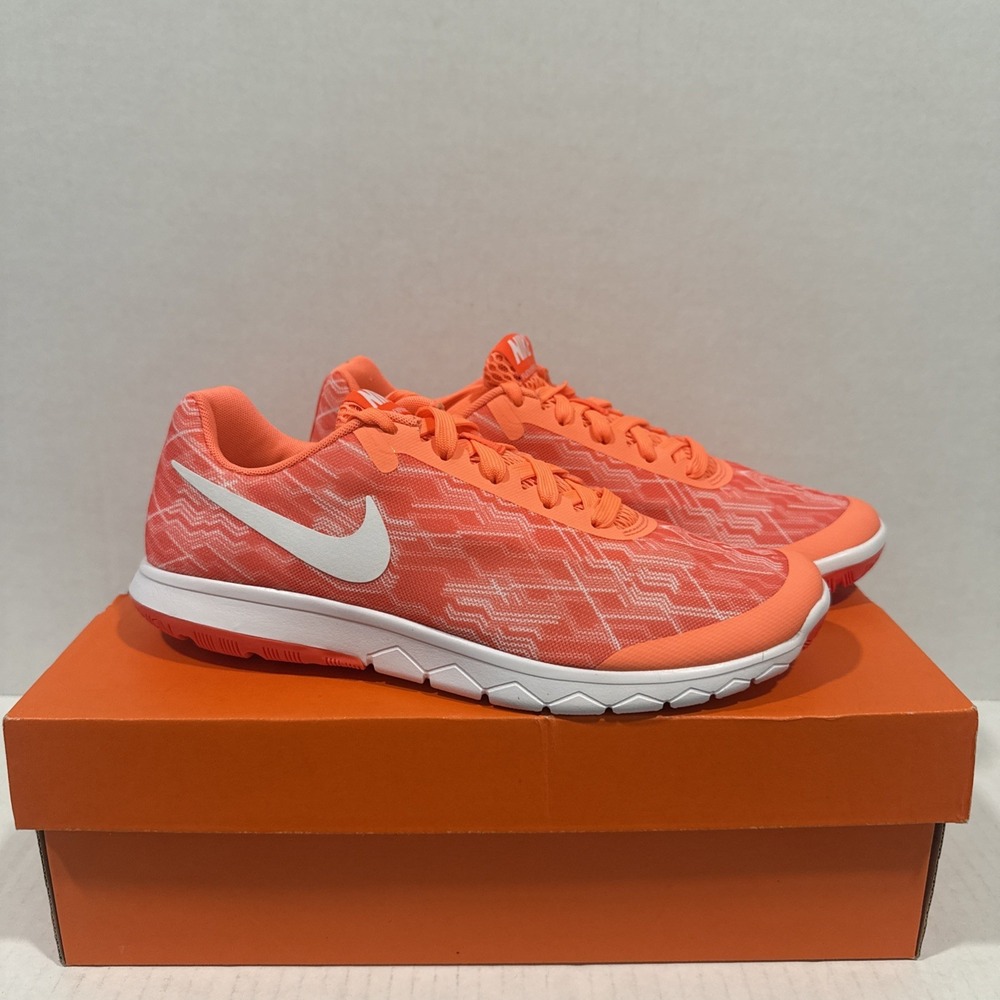 Nike Flex Experience RN 5 Prem Women's Running Shoes Orange/White US 9 NIB